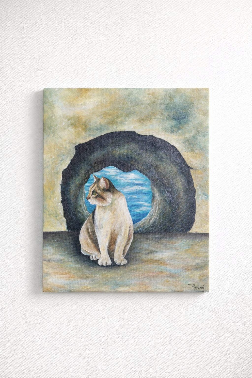 Habitante | 18" x 24" Acrílico sobre lienzo