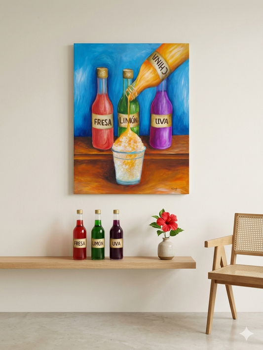 Sabor a infancia / 18" x 24" Pintura Acrílica