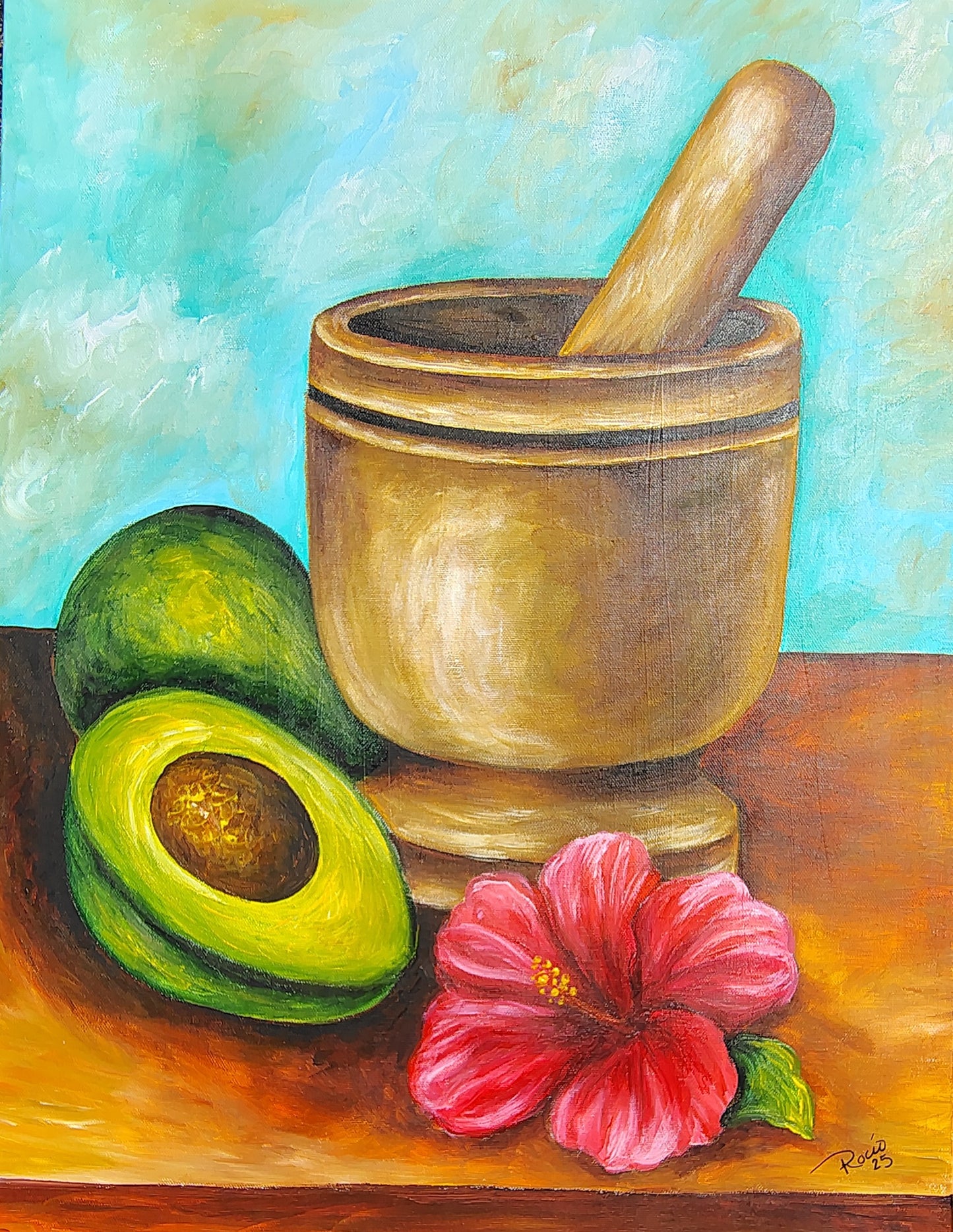 Cocina Criolla | 18" x 24" Acrílico sobre lienzo