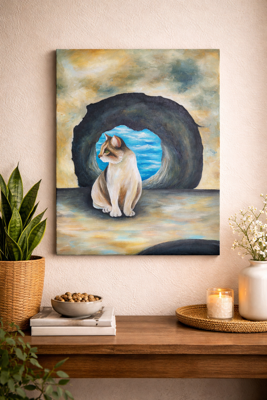 Habitante | 18" x 24" Acrílico sobre lienzo