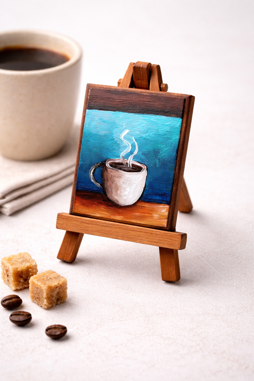 Magnetos / 3" X 2.5 " / Pintura sobre madera