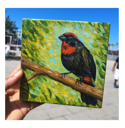 Comeñame / Pintura Acrílico / 6"X6"
