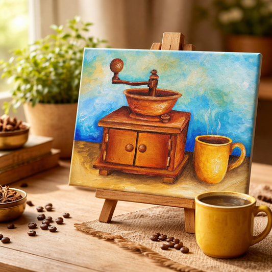 Tradición Molida / 8" X. 10" Acrílico sobre lienzo